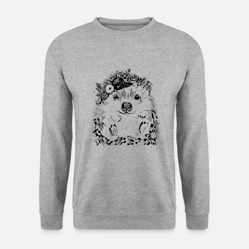 Hedgehog - Unisex Sweatshirt - salt & pepper