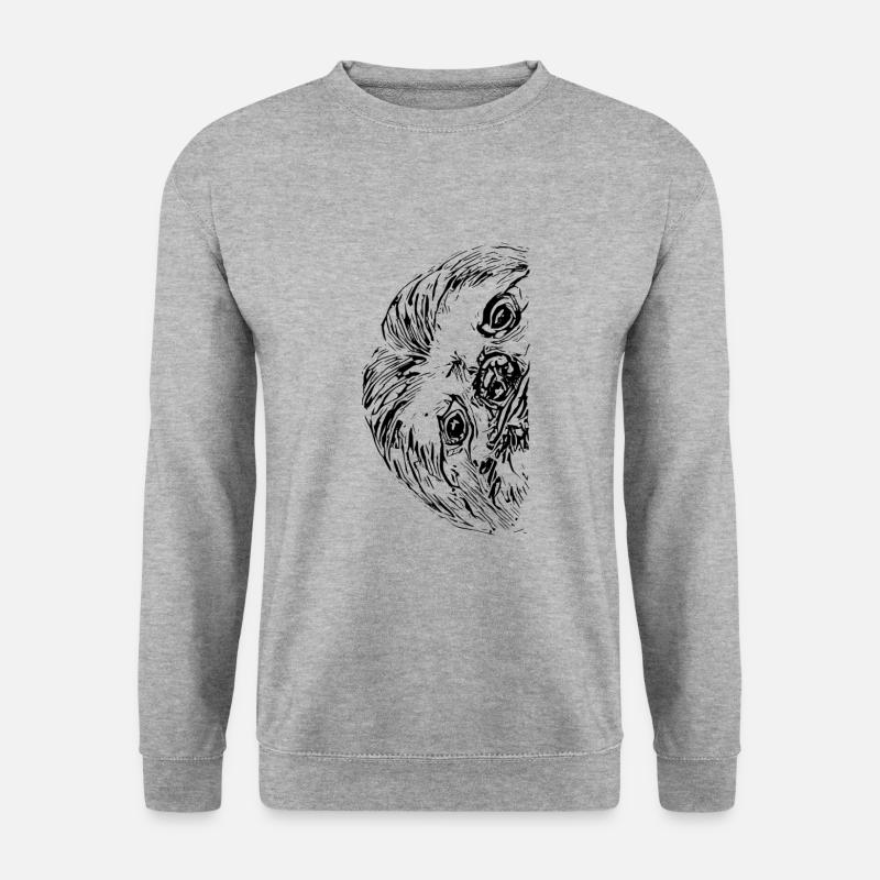 Faultier - Unisex Pullover - Weißgrau meliert