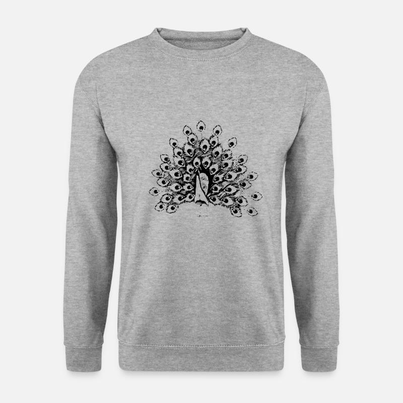 peacock - Unisex Sweatshirt - salt & pepper