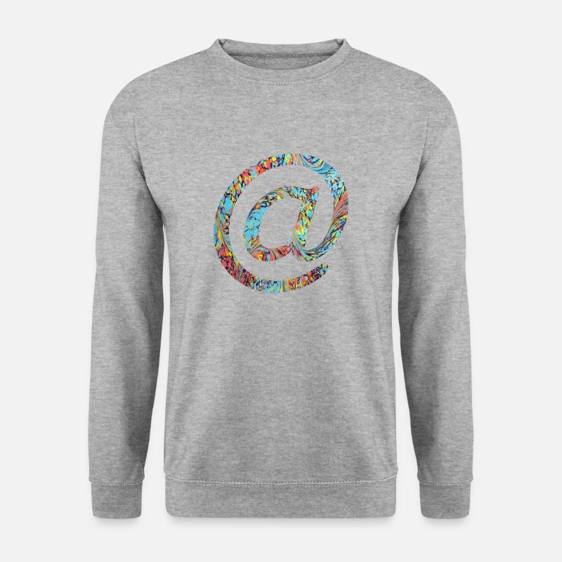 @ et e 31 - Unisex Pullover - Weißgrau meliert