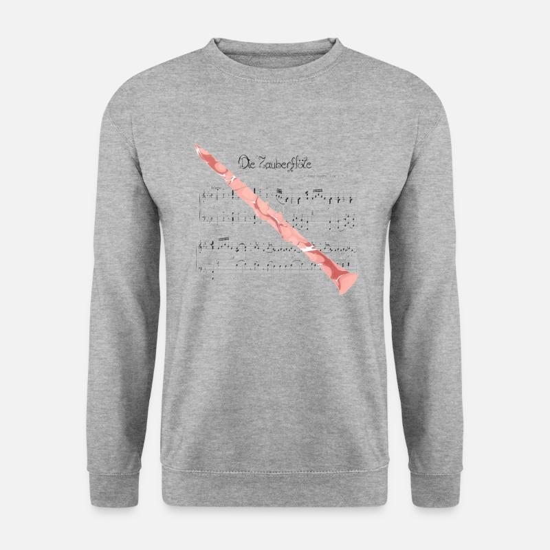 klarinette e 225 - Unisex Pullover - Weißgrau meliert
