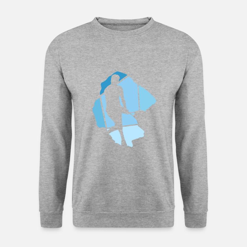 Tennis-match - Unisex Pullover - Weißgrau meliert