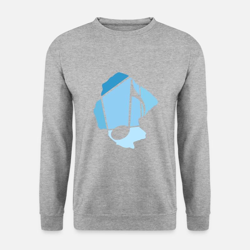 Musiker - Unisex Pullover - Weißgrau meliert