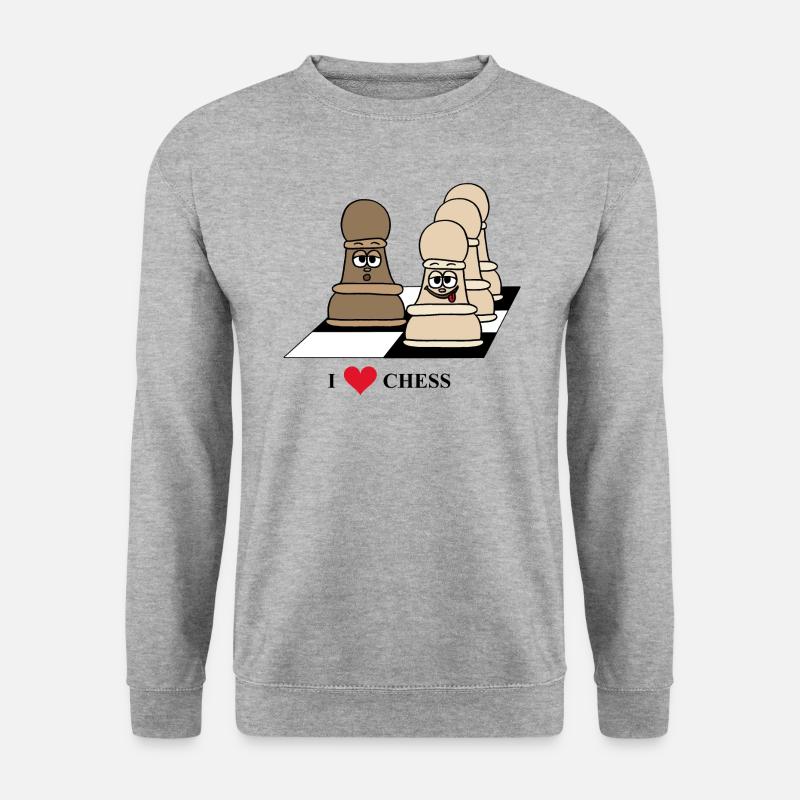 Chess, pawn, chess - Unisex Sweatshirt - salt & pepper