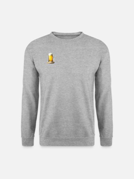 Chope de bière Polygon - Sweat-shirt Unisexe - gris chiné