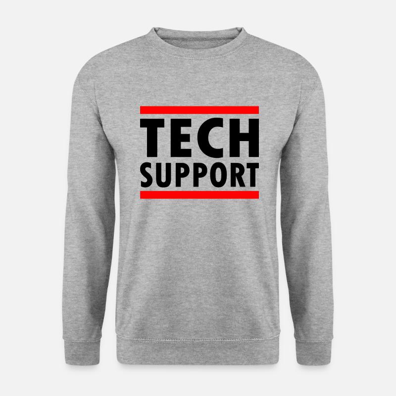 tech support - Unisex Sweatshirt - salt & pepper