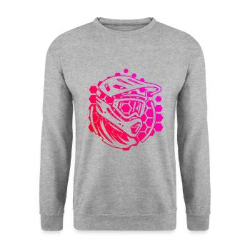 VTT VTT Cycliste VTT - Sweat-shirt Unisexe - gris chiné - Devant - Alina (178cm) & Michal (187cm)