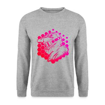 Vététistes Hommes Cyclisme VTT - Sweat-shirt Unisexe - gris chiné - Devant - Alina (178cm) & Michal (187cm)