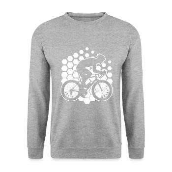 Cyclisme de route Vélo de route Vélo de route Vélo de route - Sweat-shirt Unisexe - gris chiné - Devant - Alina (178cm) & Michal (187cm)