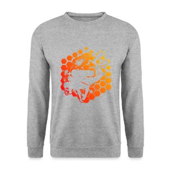 Plongeur Plongée sous-marine Scuba Diver Hommes - Sweat-shirt Unisexe - gris chiné - Devant - Alina (178cm) & Michal (187cm)