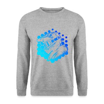 Cyclisme VTT Femme VTT Cyclisme - Sweat-shirt Unisexe - gris chiné - Devant - Alina (178cm) & Michal (187cm)