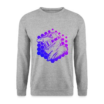 VTT Homme Cycliste VTT - Sweat-shirt Unisexe - gris chiné - Devant - Alina (178cm) & Michal (187cm)