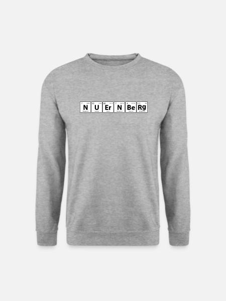 Nürnberg Periodensystem - Unisex Pullover - Weißgrau meliert