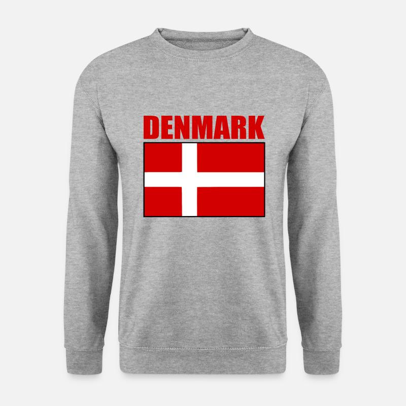 Dänemark - Unisex Pullover - Weißgrau meliert