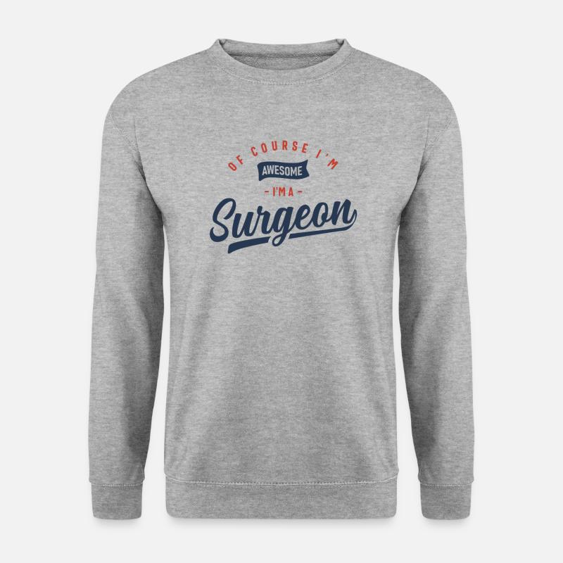 Chirurg Beruf - Unisex Pullover - Weißgrau meliert
