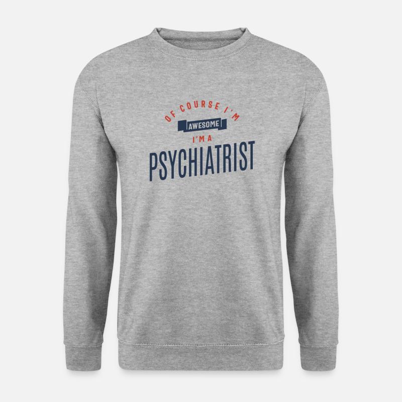 Beruf des Psychiaters - Unisex Pullover - Weißgrau meliert
