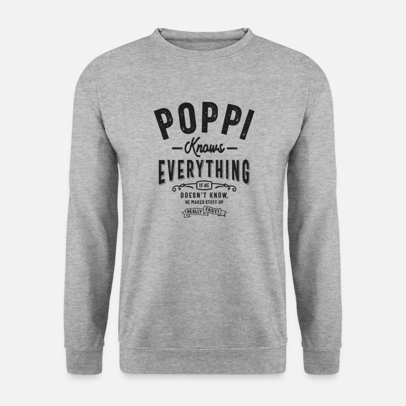 Poppi Knows Everything Funny - Unisex Sweatshirt - salt & pepper