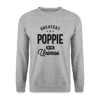 Le plus grand coquelicot de l’univers - Grand-père - Sweat-shirt Unisexe - gris chiné - Devant - Alina (178cm) & Michal (187cm)