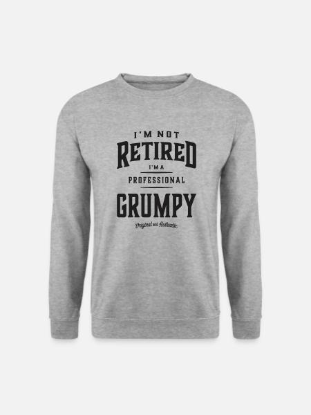 Professional Grumpy - Dad Grandpa Edition - Unisex Sweatshirt - salt & pepper