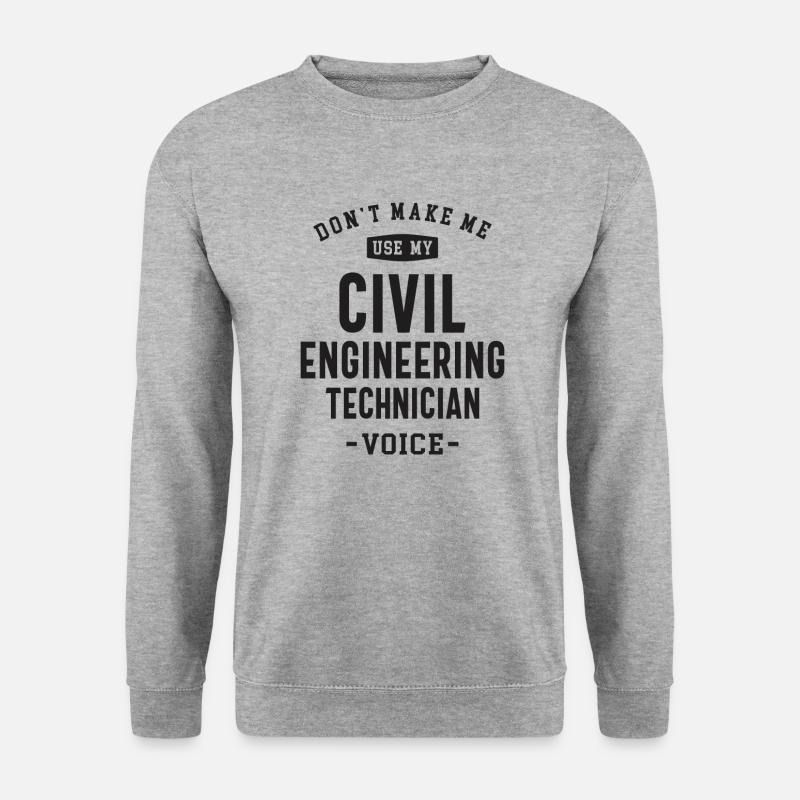 Civil Eng Tech Voice - Unisex Sweatshirt - salt & pepper