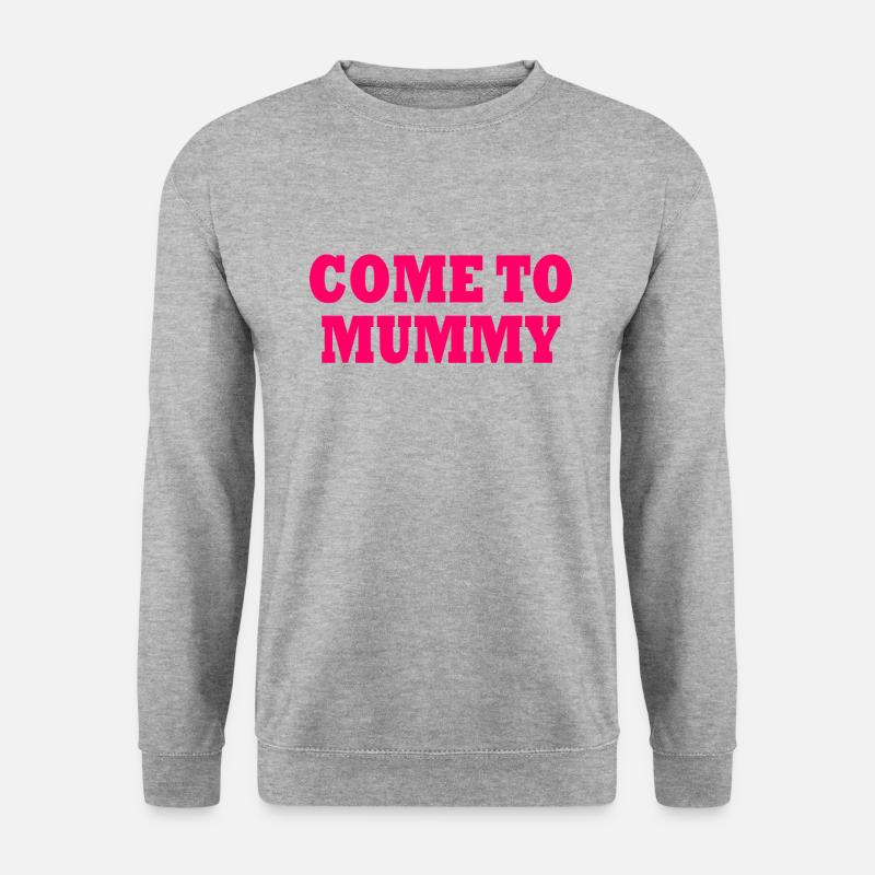 come to mummy - Unisex Pullover - Weißgrau meliert