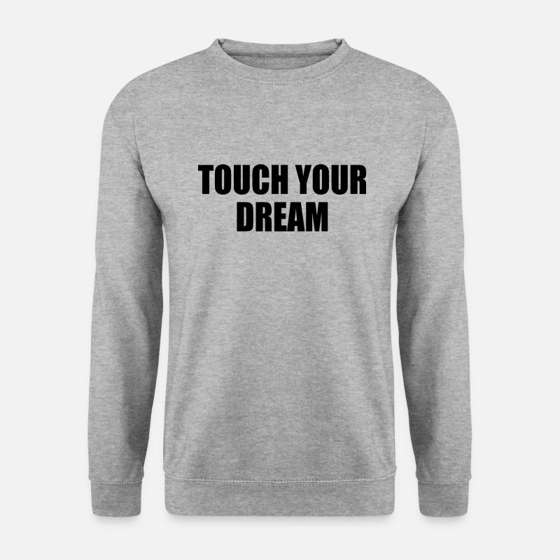 touch your dream - Unisex Pullover - Weißgrau meliert