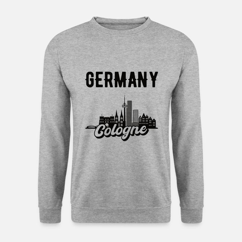 Köln Heimat Deutschland Geschenk - Unisex Pullover - Weißgrau meliert