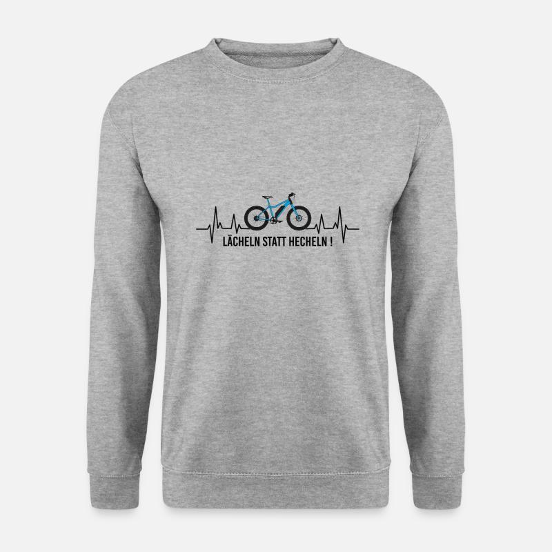 Ebike E-Bike Pedelec Geschenk Fahrrad eMTB - Unisex Pullover - Weißgrau meliert