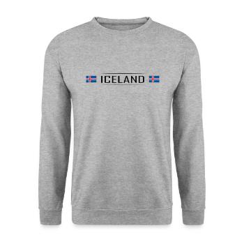 Iceland Land Iceland Scandinavia Holidays - Unisex Sweatshirt - salt & pepper - Front - Alina (178cm) & Michal (187cm)