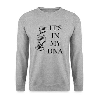 Töpfern ist in meiner DNA - Unisex Pullover - Weißgrau meliert - Vorne - Alina (178cm) & Michal (187cm)