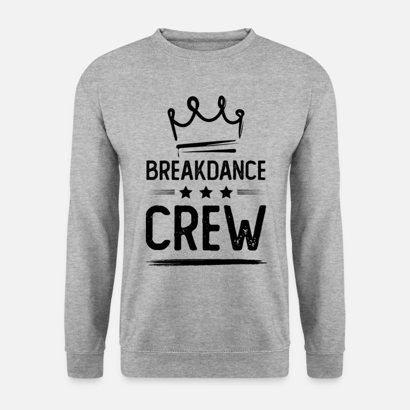 Breakdance Crew - Unisex Pullover - Weißgrau meliert