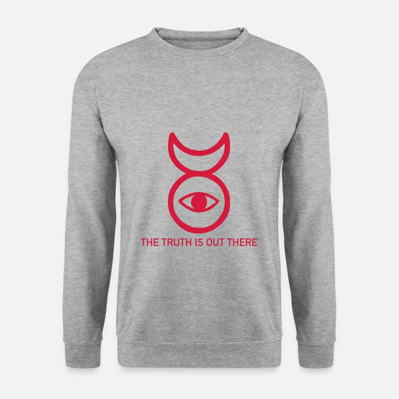THE TRUTH IS OUT THERE (v) - Unisex Pullover - Weißgrau meliert