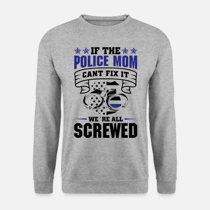Polizei Polizist Polizeibeamte - Unisex Pullover - Weißgrau meliert