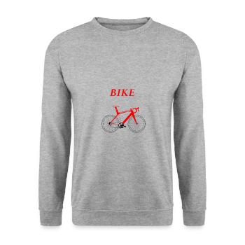 Bike - Unisex Sweatshirt - salt & pepper - Front - Alina (178cm) & Michal (187cm)