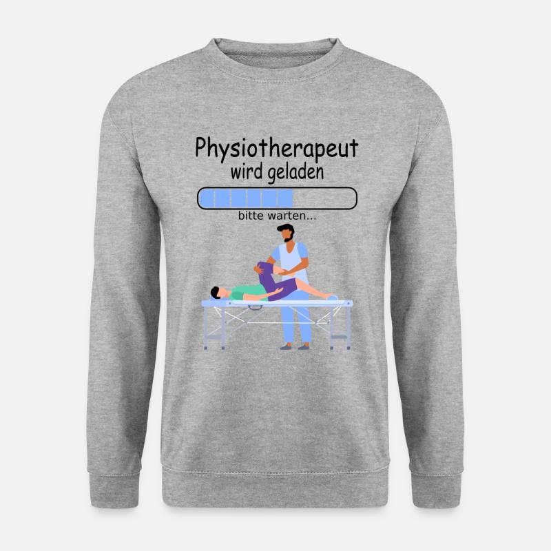 Angehende Physiotherapeut Physiotherapie Ausbildun - Unisex Pullover - Weißgrau meliert