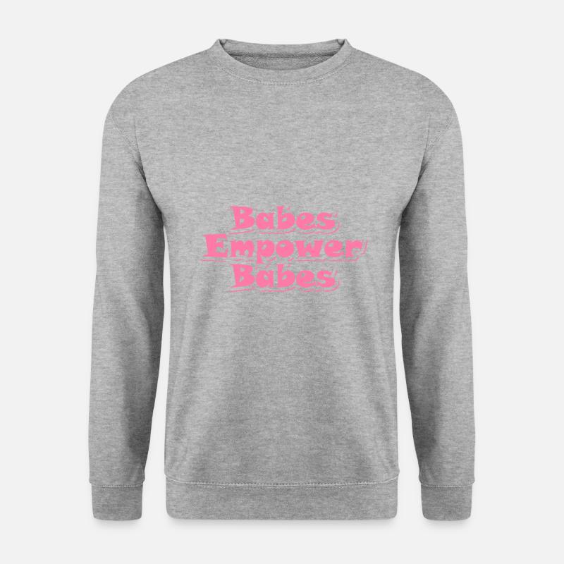Babes Empower Babes Entreprise De Mère Célibataire - Sweat-shirt Unisexe - gris chiné