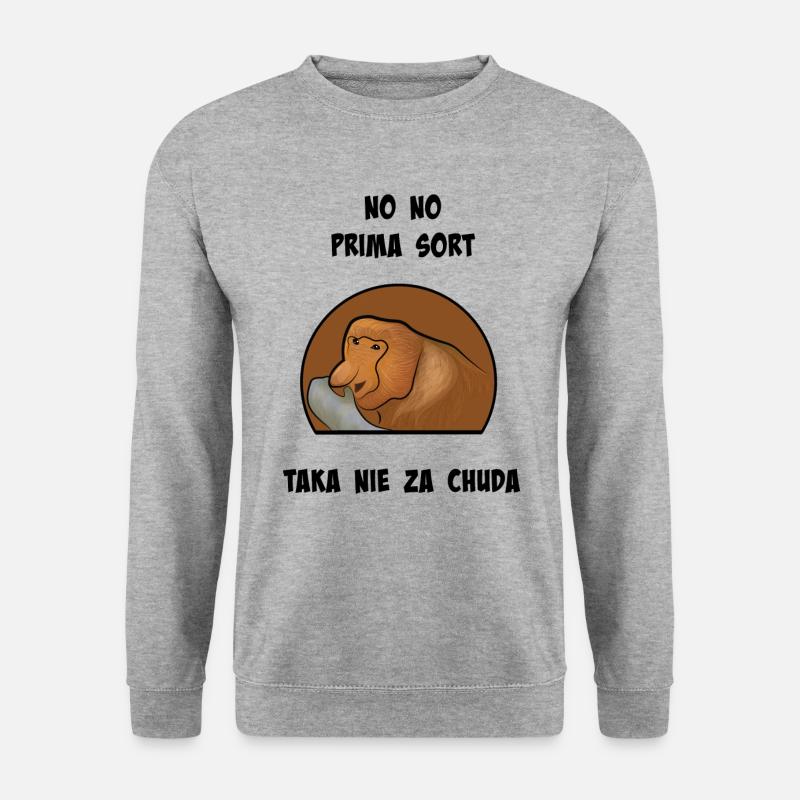 Proboscis Janusz. Thick. Scrag. Funny. - Unisex Sweatshirt - salt & pepper
