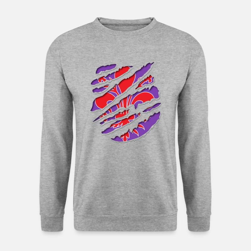 Florenz innen - Unisex Pullover - Weißgrau meliert