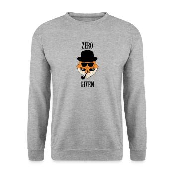 ZERO FOX GIVEN - Unisex Sweatshirt - salt & pepper - Front - Alina (178cm) & Michal (187cm)