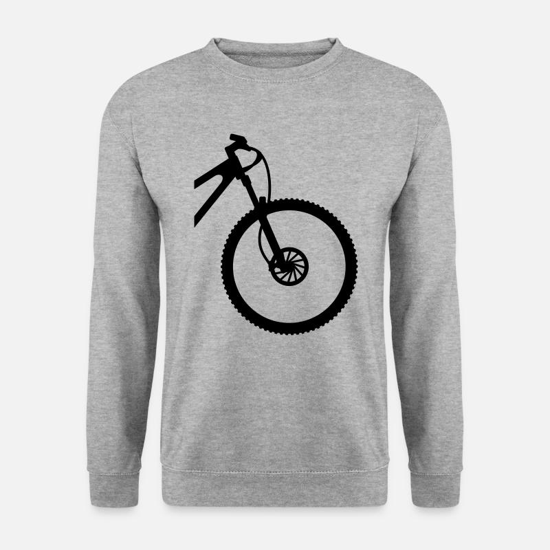 VTT front - Sweat-shirt Unisexe - gris chiné