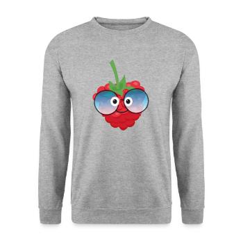 Wild Berry,Raspberry,Berry,Comic - Unisex Sweatshirt - salt & pepper - Front - Alina (178cm) & Michal (187cm)