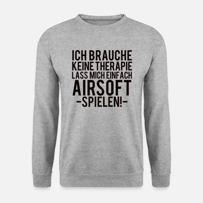 Airsoft - Unisex Pullover - Weißgrau meliert