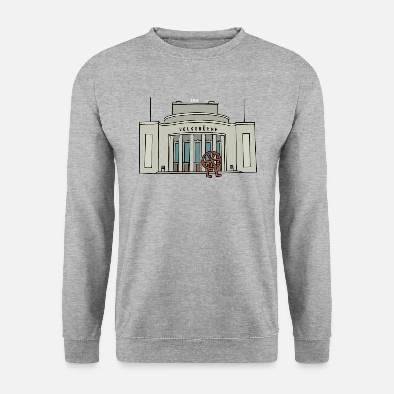 Volksbühne BERLIN - Unisex Pullover - Weißgrau meliert