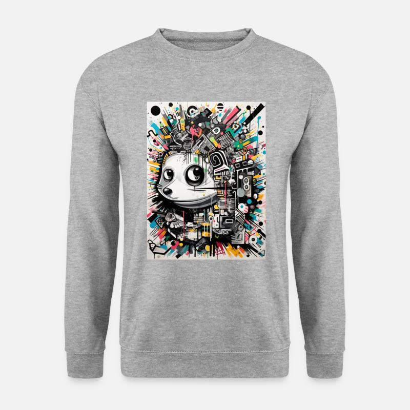 Graffiti Inspirations:Hedgehogs - Unisex Sweatshirt - salt & pepper
