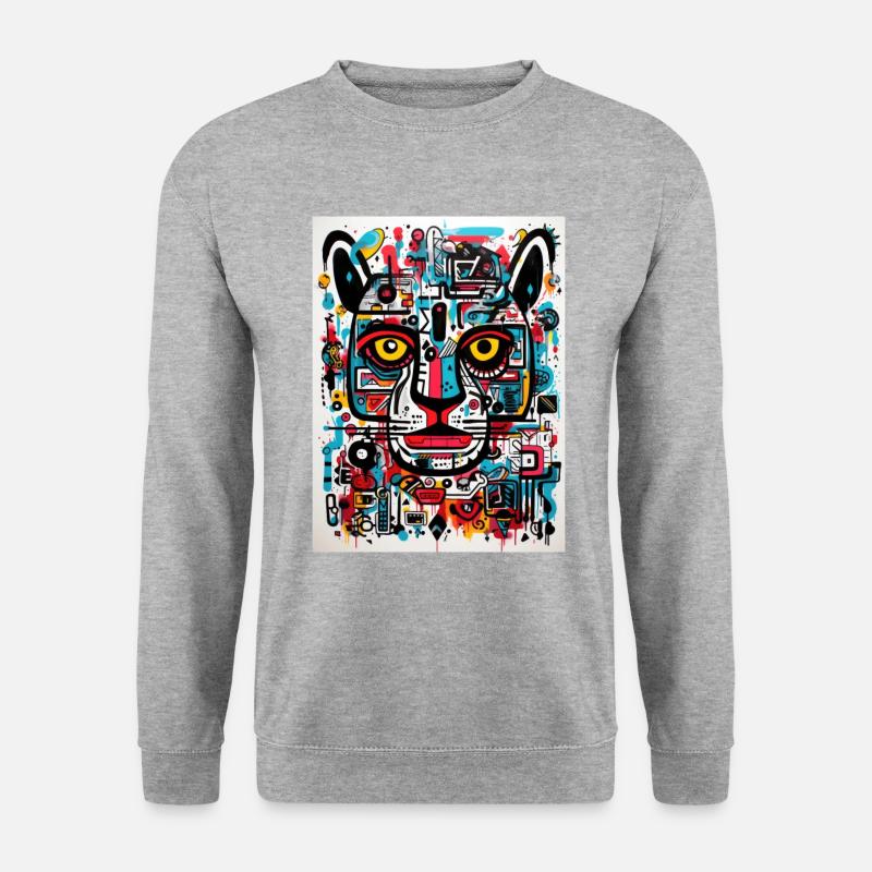 Jaguar Geometric - Unisex Sweatshirt - salt & pepper