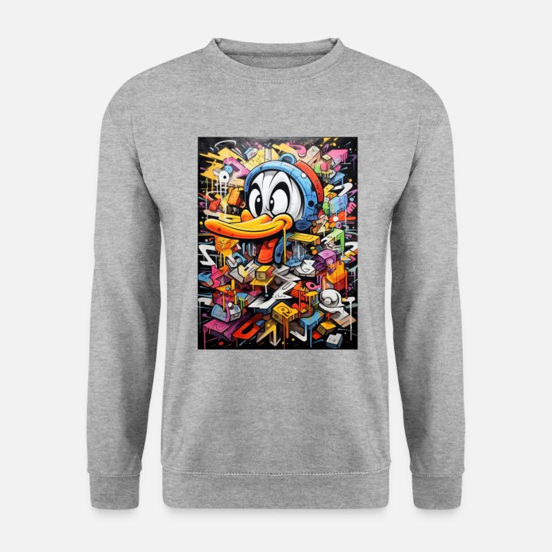 Duck Graffiti - Unisex Sweatshirt - salt & pepper