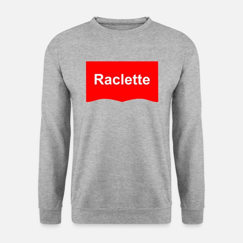 Raclette - Unisex Pullover - Weißgrau meliert