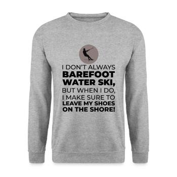 Pieds nus Ski nautique Sports extrêmes Pieds nus - Sweat-shirt Unisexe - gris chiné - Devant - Alina (178cm) & Michal (187cm)