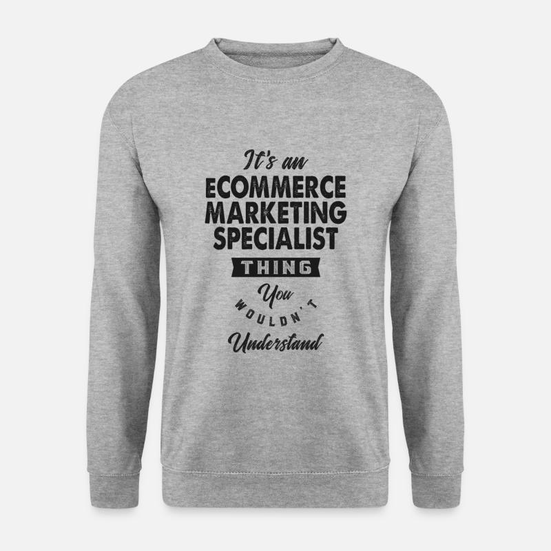 eCommerce Marketing Spezialist - Unisex Pullover - Weißgrau meliert