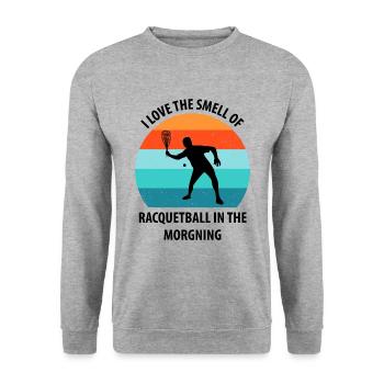 Racqueetball - Unisex Sweatshirt - salt & pepper - Front - Alina (178cm) & Michal (187cm)